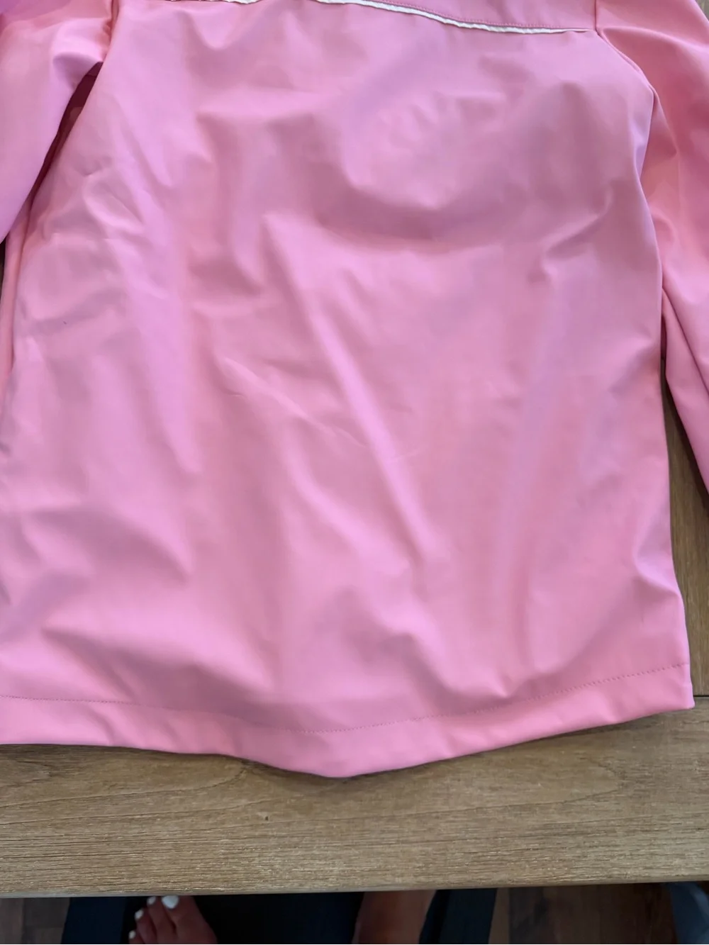 Cat & Jack Girls Pink Hooded Rain Jacket NWT Size M (8) Waterproof - Picture 6 of 9